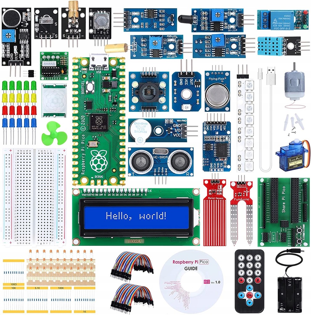 Raspberry Pi Pico Starter KIT + AKCESORIA !