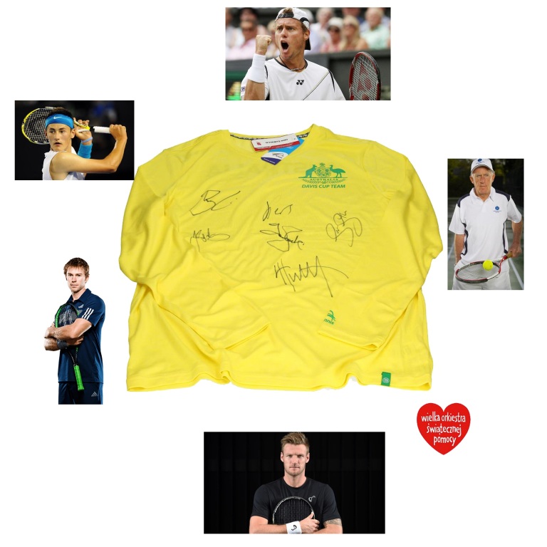 Koszulka Davis Cup Team z autografami