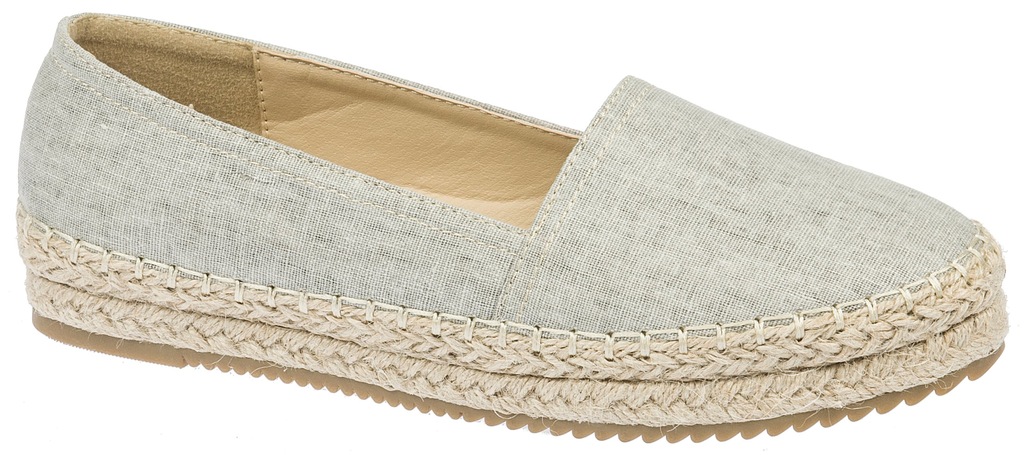 BUTY ESPADRYLE BALERINKI PÓŁBUTY 150427 GR R.40