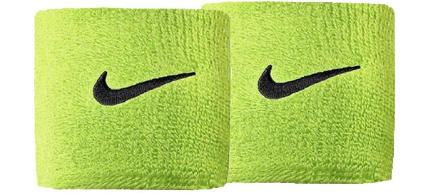 NIKE FROTKA Swoosh Green Wristbands opaska Tenis