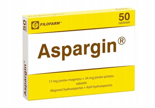 ASPARGIN 50 tabl. Magnez, Potas, lek