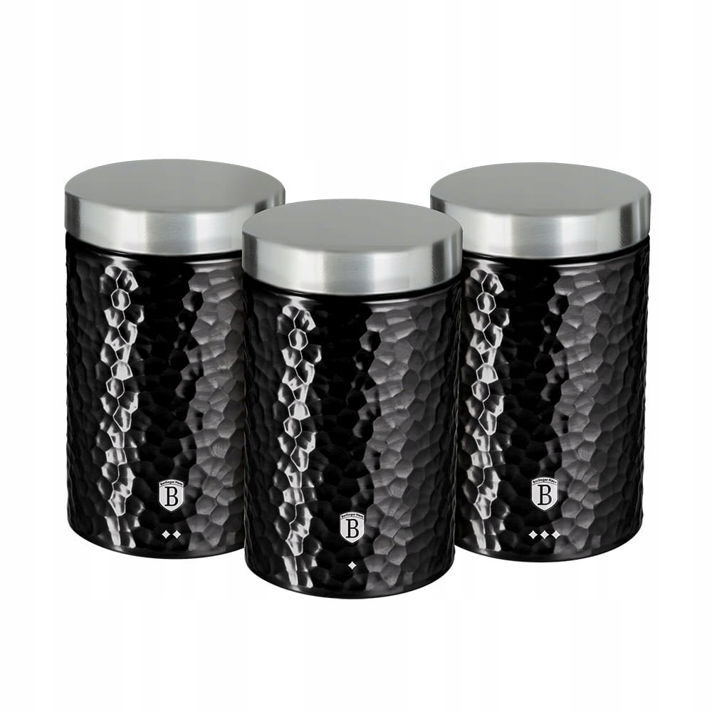ZESTAW 3 POJEMNIKÓW KUCHENNYCH PRIMAL GLOSS BH-671