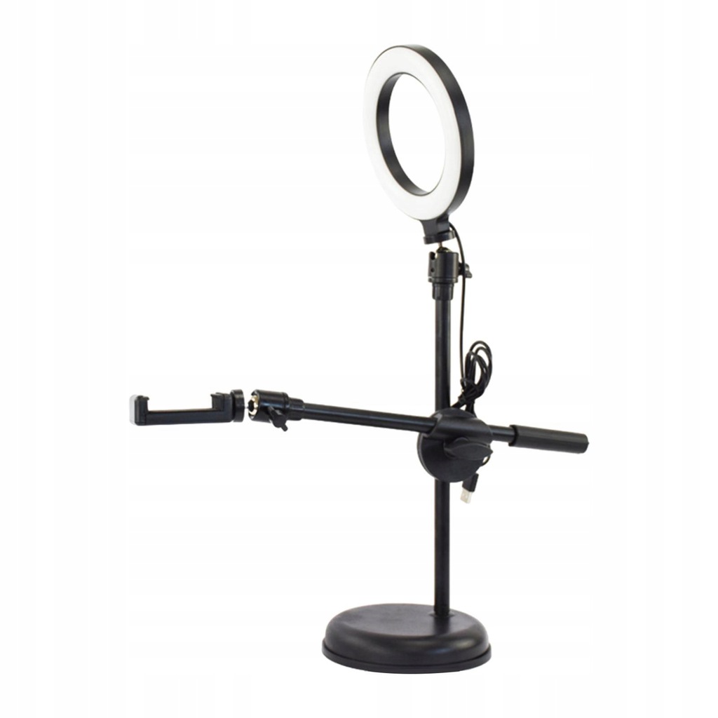 Ring Light for Desk with Stand Flexible Articulating Phone Arm Standard