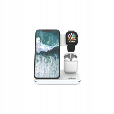 CANYON Ładowarka bezprzewodowa WS-302W, 3 w 1, wejście 9V/2A, 12V/2A, wyjśc