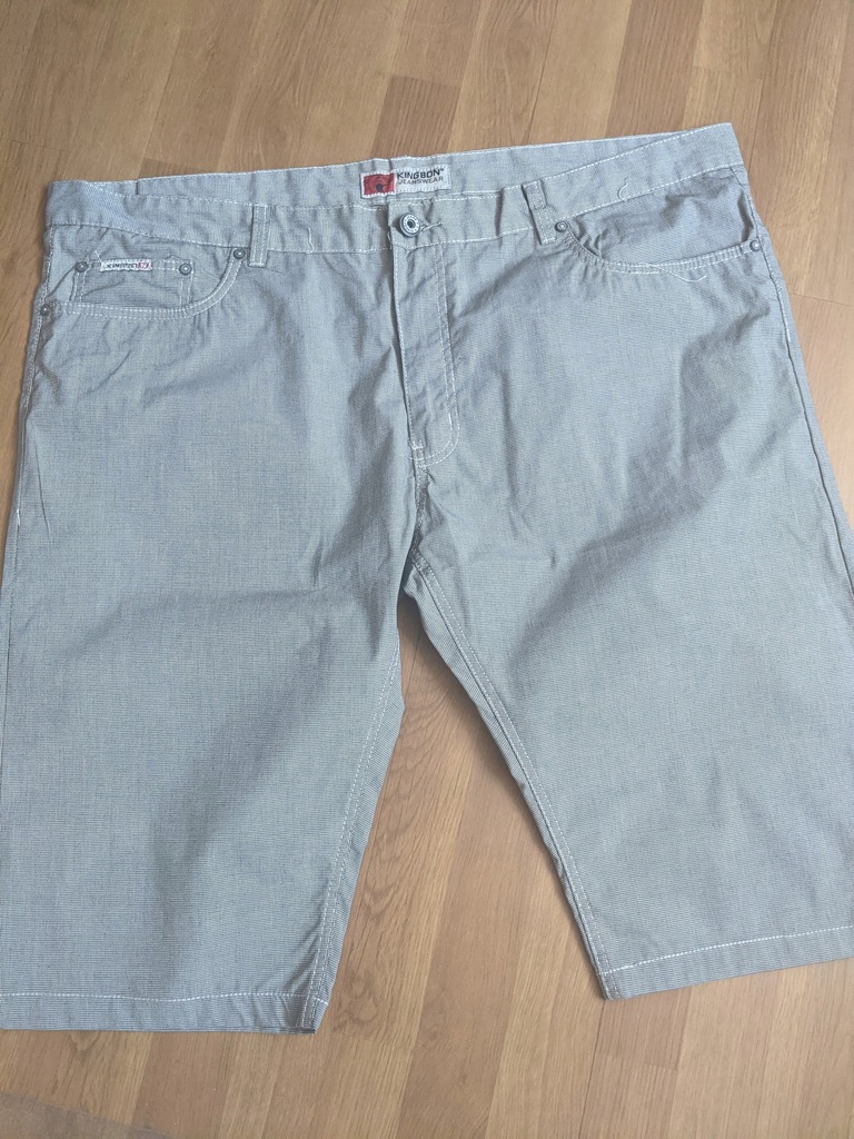 Spodnie męskie 46 szorty jeans 5XL Kingbon pas120