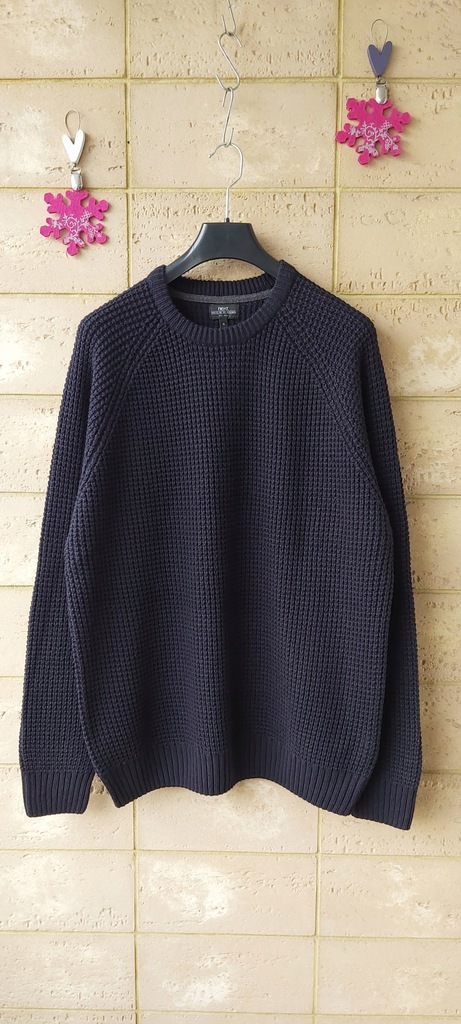 Męski gruby sweter z wełną Next XL