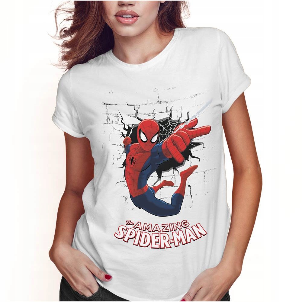 KOSZULKA DAMSKA SPIDERMAN ROZ. L WZORY