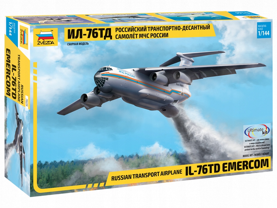 IŁ-76TD Emercom IL-76TD - 7029 Zvezda 1/144