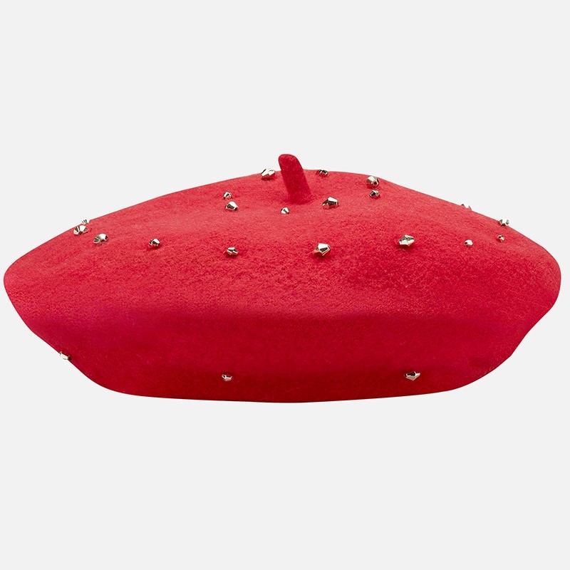 Czapka beret dziewczęcy Mayoral 10510-67 r. 56 cm