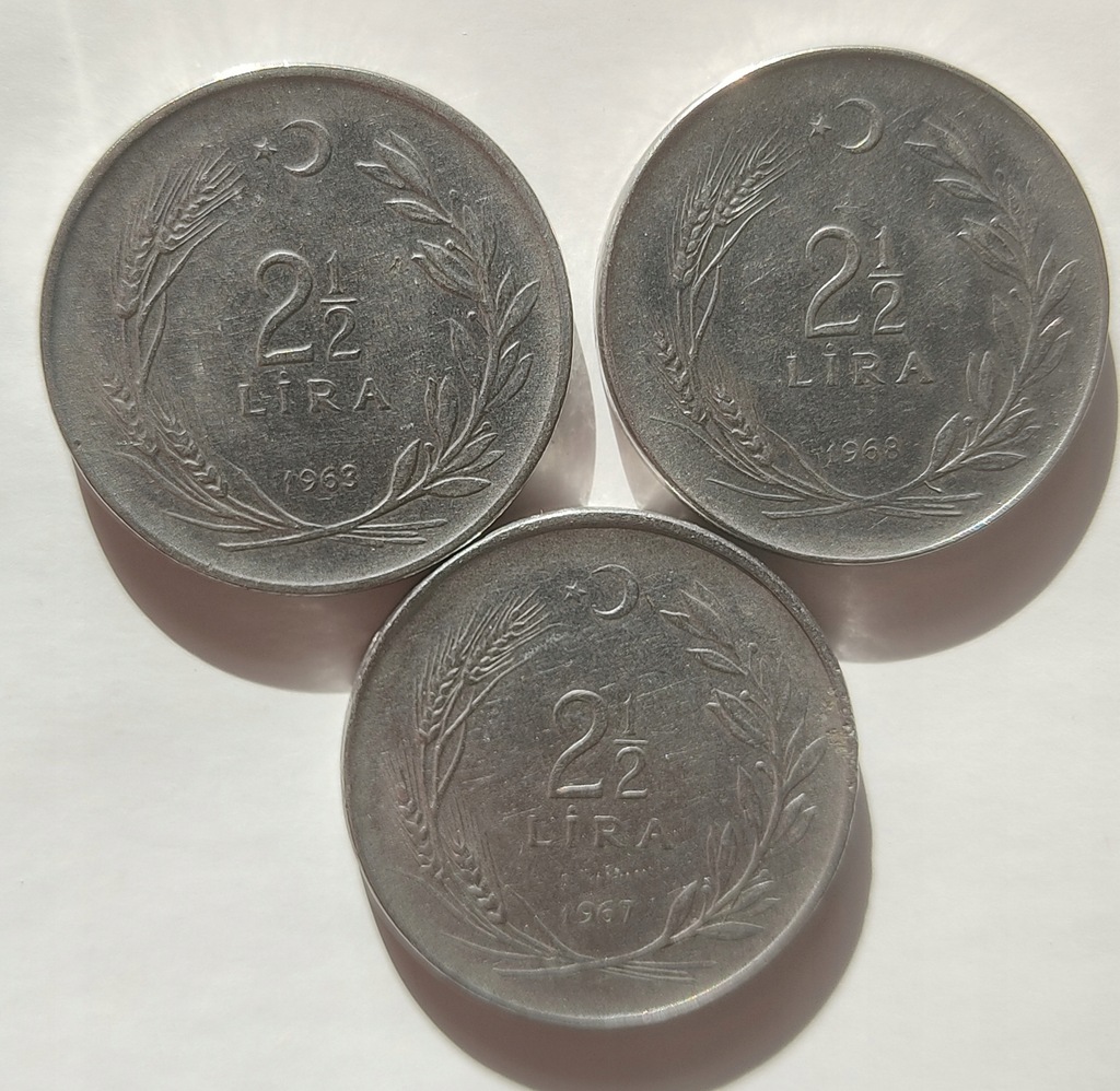 moneta Turcja 2 1/2 lira