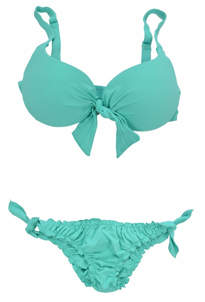 CALZEDONIA strój kąpielowy bikini miętowt 75 S 2