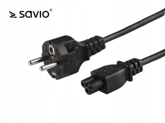 Kabel zasilający Savio CL-81 do notebooka "ko