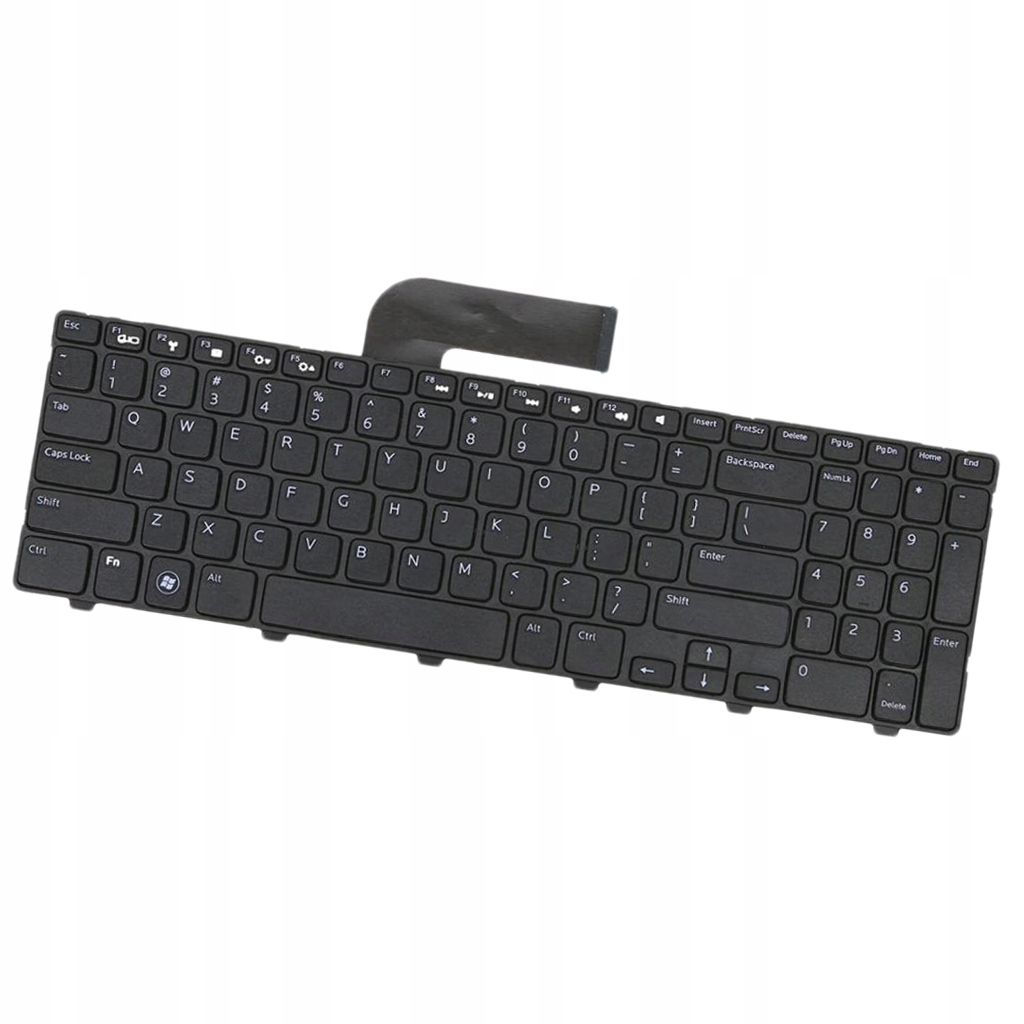 1-częściowa klawiatura do laptopa Black Dell Do