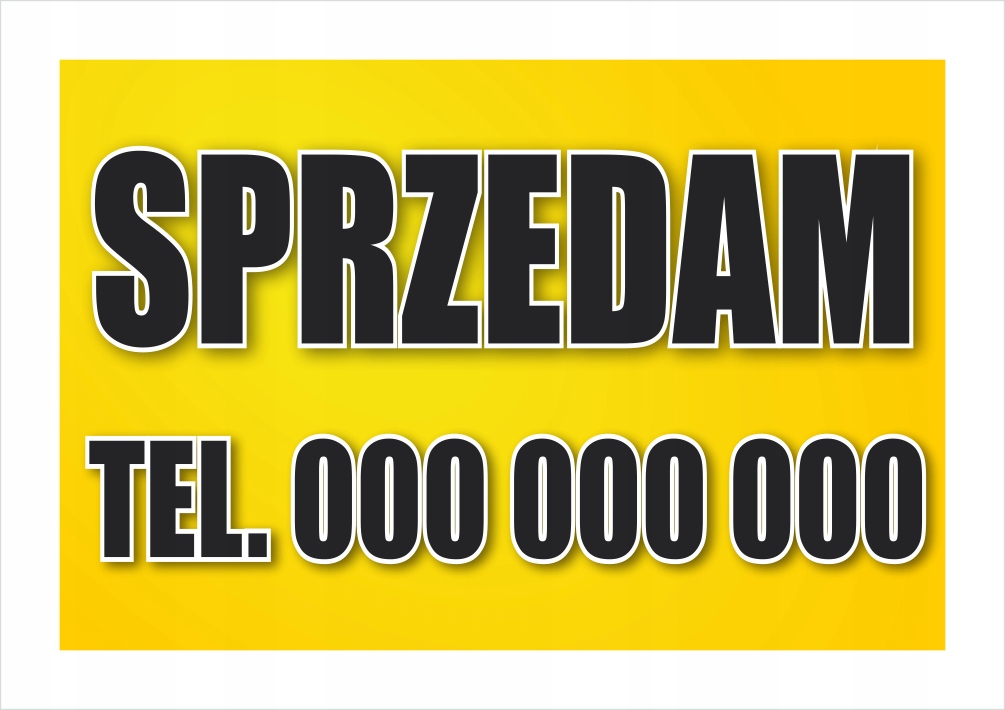 BANER reklamowy SPRZEDAM 100x150 dom-mieszkanie