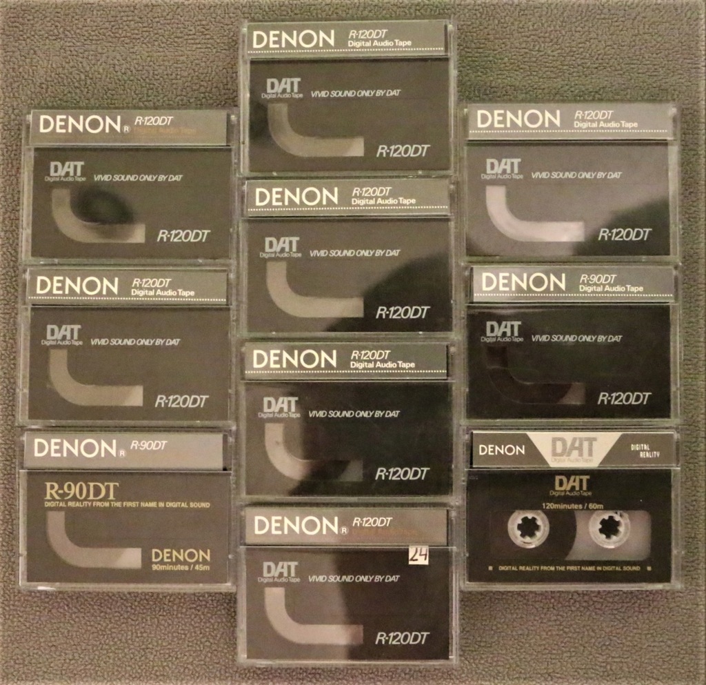 10x DAT DENON 9x R-120 1xR-90DT