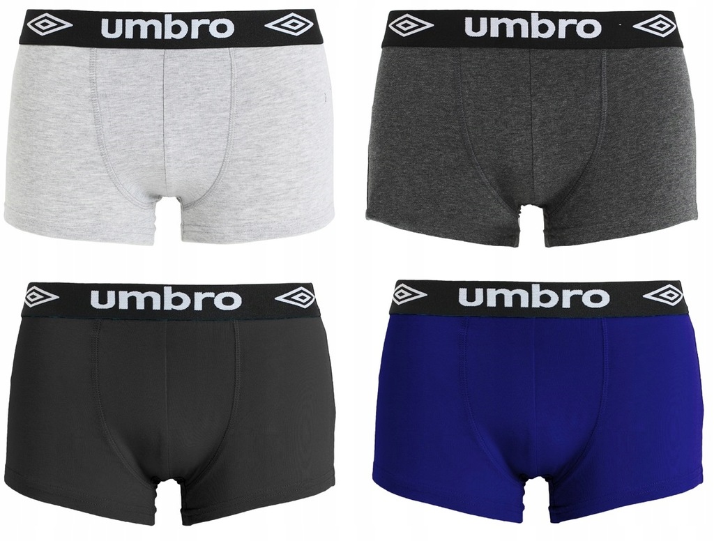 Bokserki Umbro 4pak TRUNKS KLASYCZNE PROMOCJA S