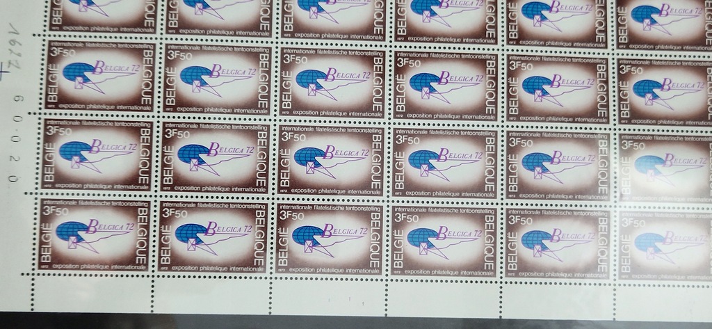 #58 ARKUSZ BELGIA CZYSTY