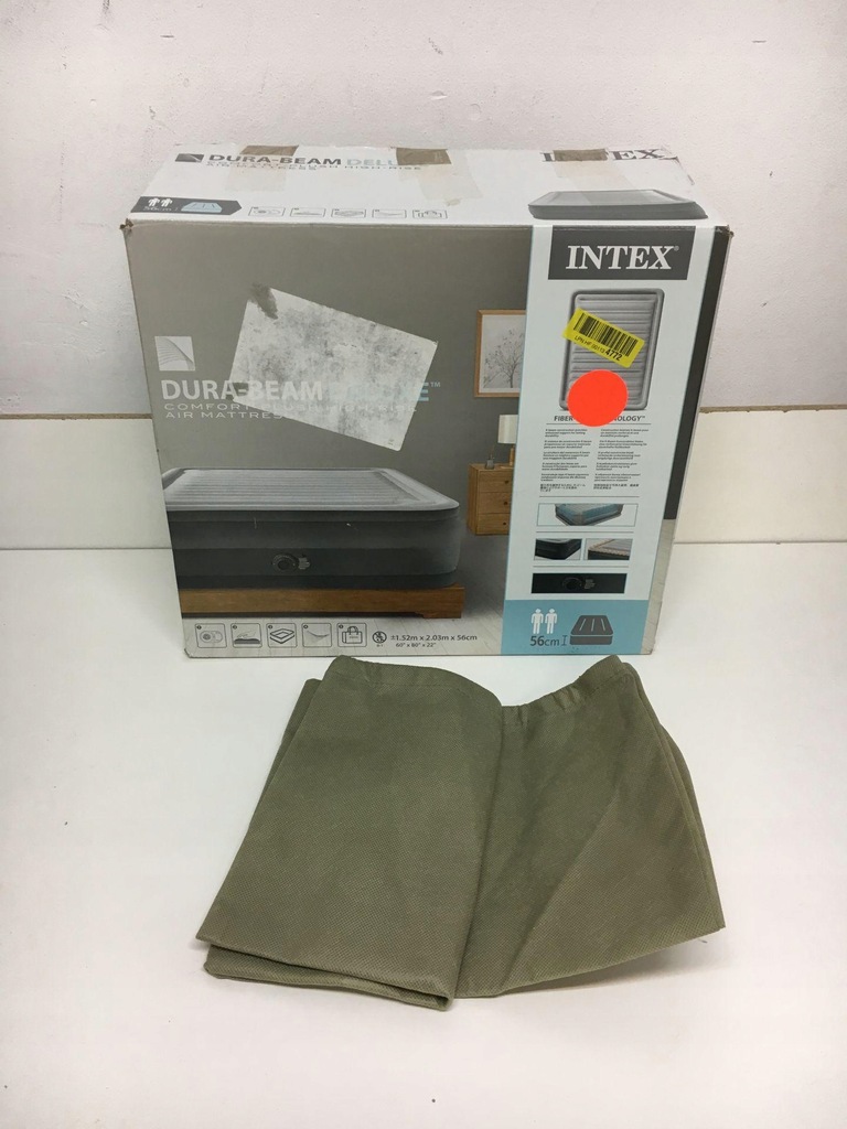 Materac dwuosobowy Intex Comfort Plush Queen 203 x 152 x 56 cm szary