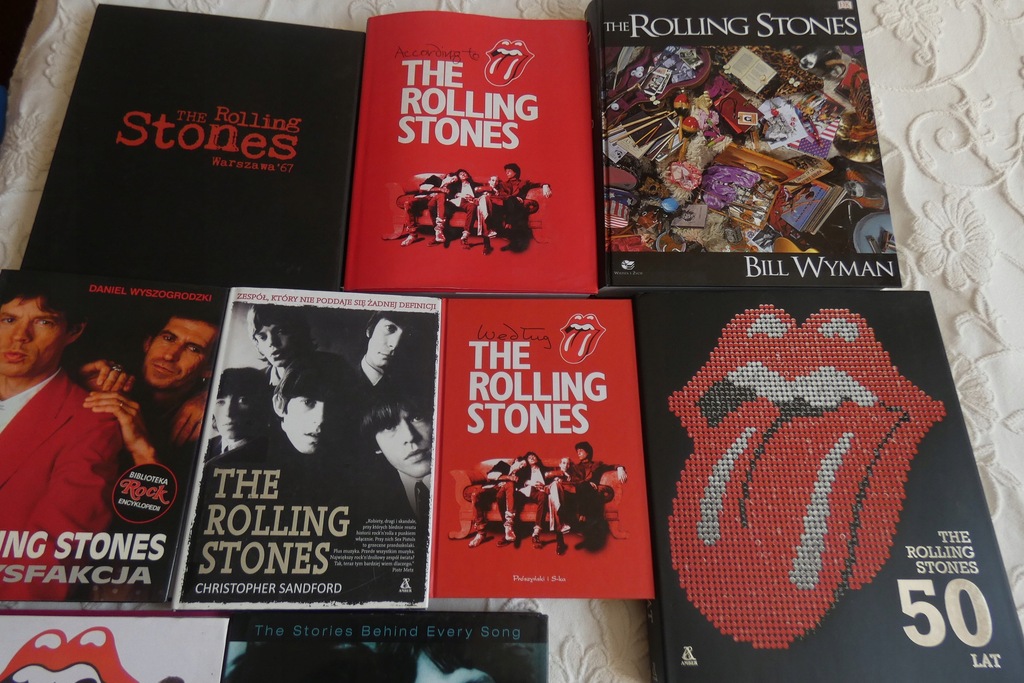 kolekcja książek z rockowymi biografiami