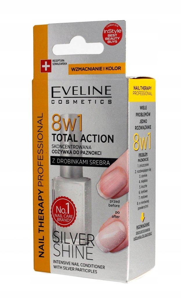 Eveline Nail Therapy Lakier odżywka do paznokci 8w