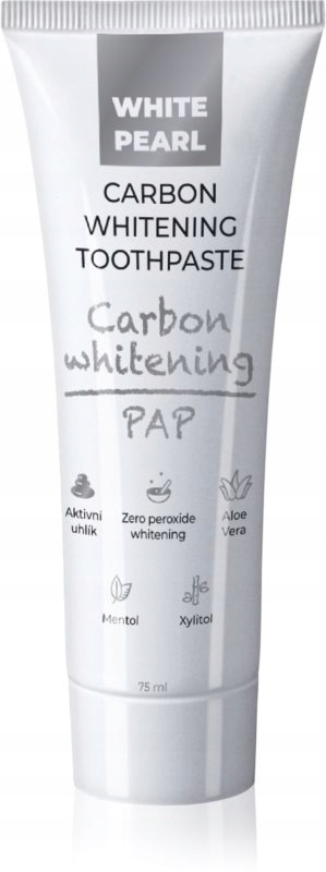 White Pearl PAP Carbon Whitening wybielająca pasta do zębów 75 ml