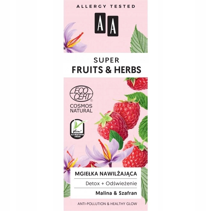 Super Fruits & Herbs mgiełka nawilżająca detox