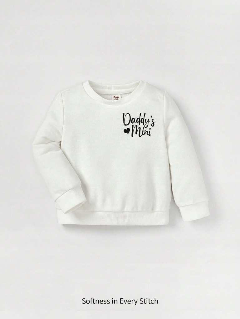 SHEIN BLUZA DZIECIĘCA BIAŁA Z NAPISEM 92CM 291