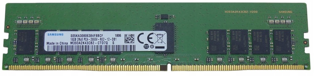 Pamięć RAM DDR4 16GB 2Rx4 PC4-2666V ECC REG Samsung M393A2K43CB2-CTD7Q