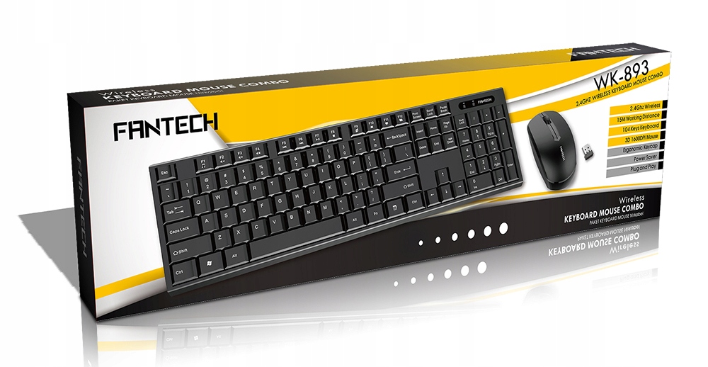Купить FANTECH Беспроводная клавиатура + мышь WK893: отзывы, фото, характеристики в интерне-магазине Aredi.ru