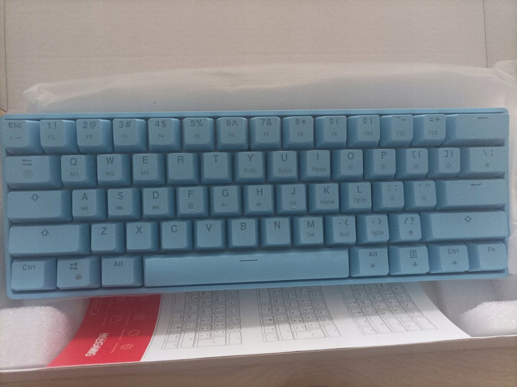 Купить Механическая клавиатура RGB GK61 СИНЯЯ: отзывы, фото и ...