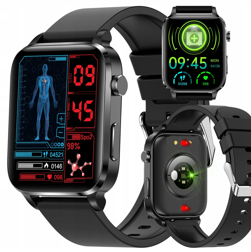 bestseller ZEGAREK KARDIOWATCH POMIAR CUKRU GLUKOZA LASER TER.