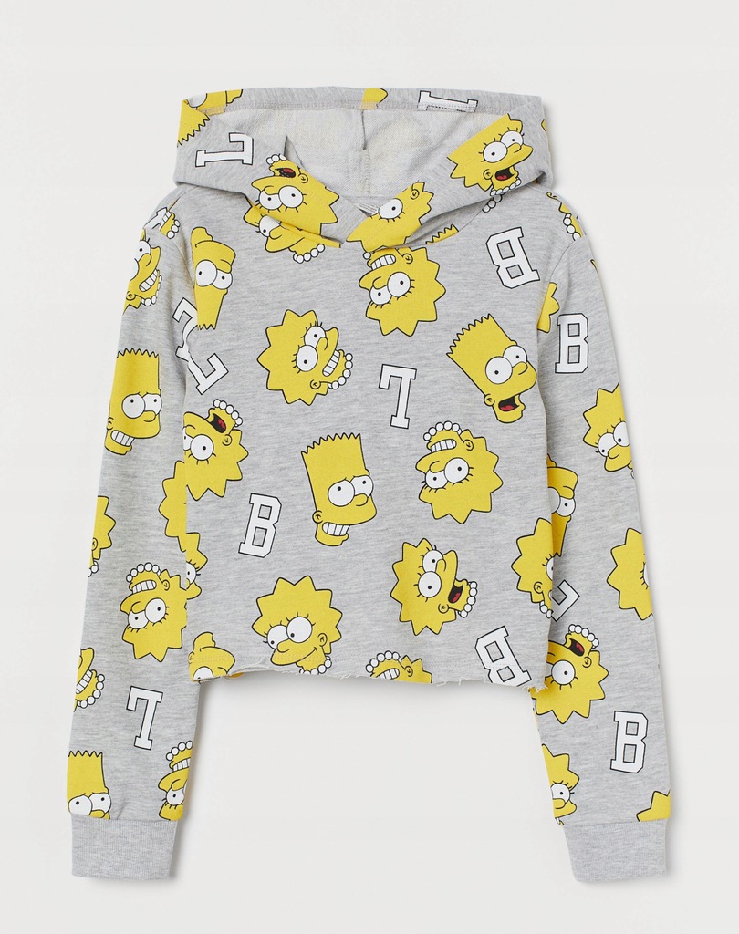 H&M ŚWIETNA BLUZA SIMPSONOWIE OVERSIZE 8-10L