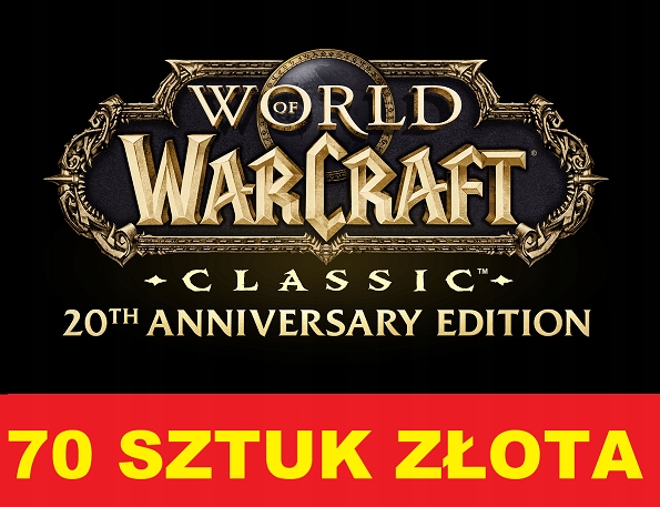 WORLD OF WARCRAFT Thunderstrike ANNIVERSARY 70G GOLDA ZŁOTO WOW CLASSIC A/H