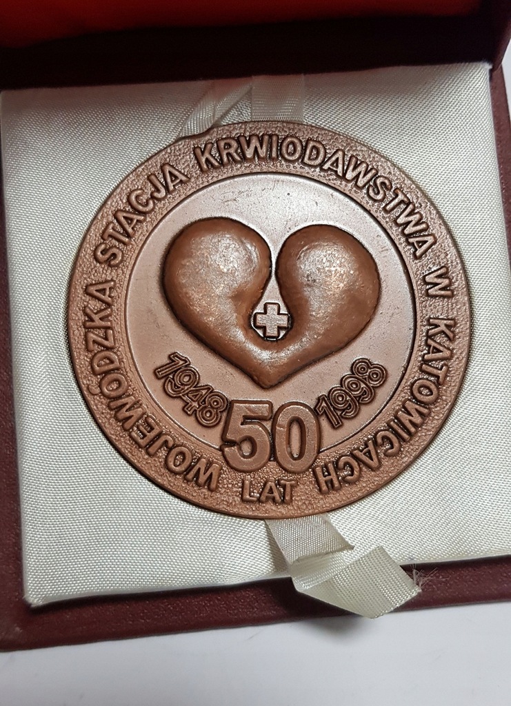 Medal PCK Czerwony krzyż Katowice 50 lat