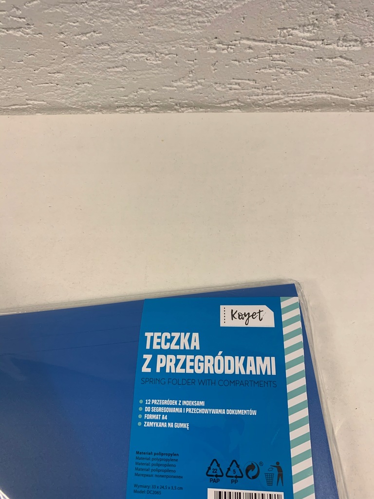 Teczka z przegródkami