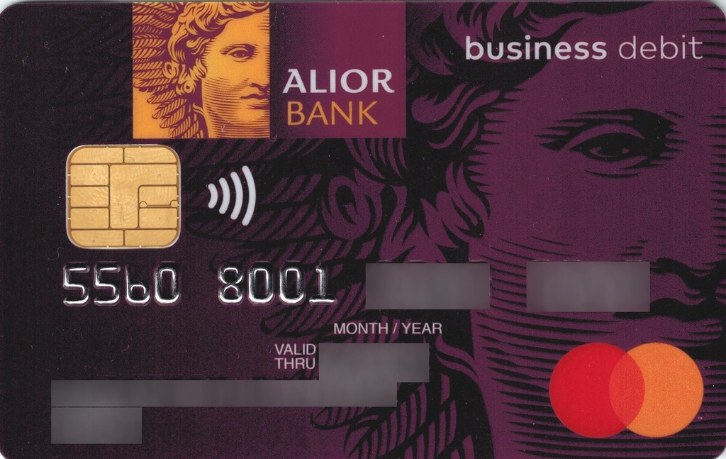 Karta bankowa kolekcjonerska Alior Bank Biznes