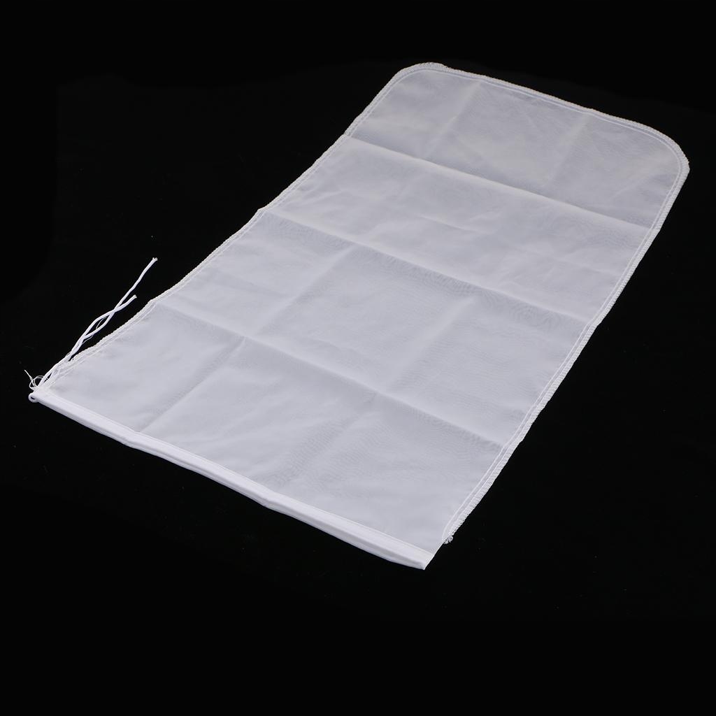Reusable Nut Drawstring Strainer Nylon 30x60cm