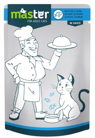 Master Cat | Karma mokra dla kota | Ryba 80g