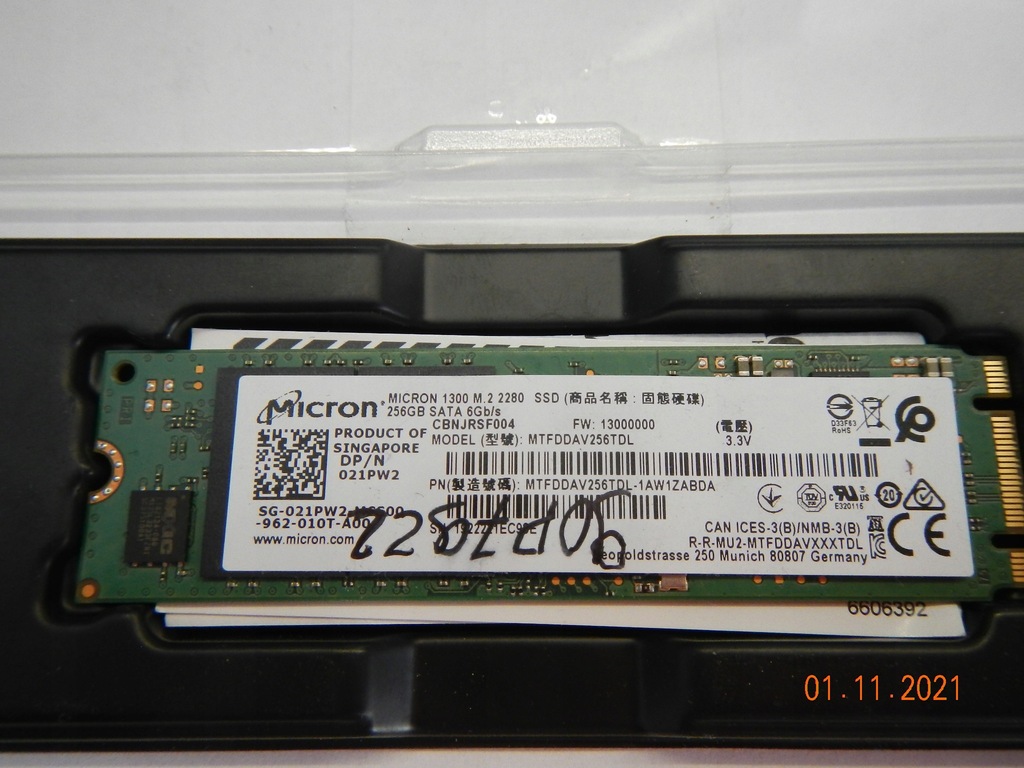 Dysk SSD 256 GB z komputerów Dell