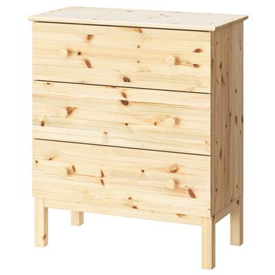 IKEA TARVA Komoda, 3 szuflady, sosna