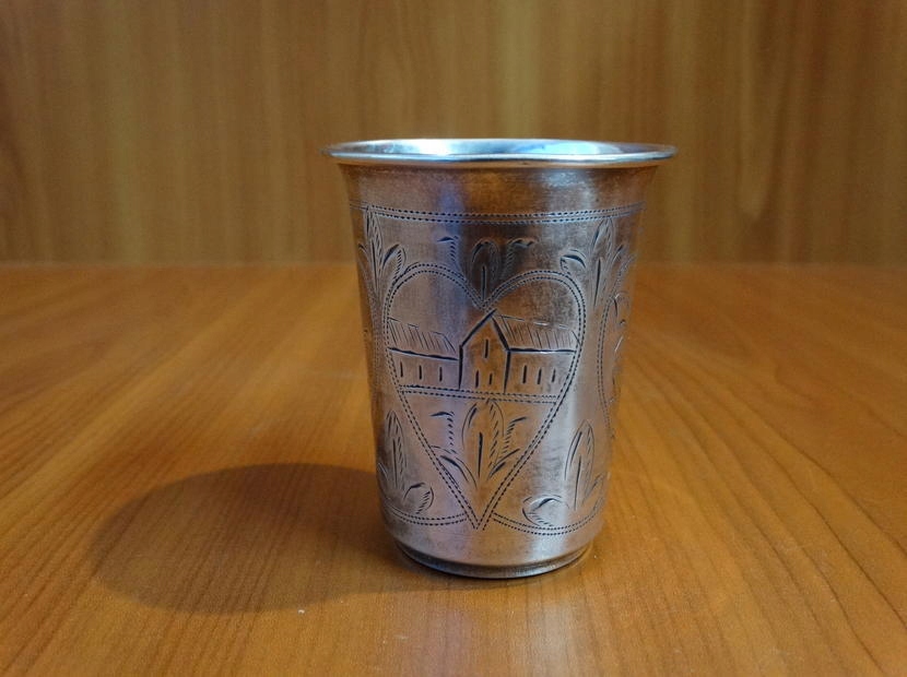 SREBRNY KUBEK ROSJA CARSKA 84, 1899-1908r