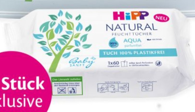 HIPP CHUSTECZKI Natural 60sztuk Aqua