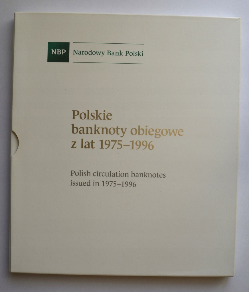Polskie banknoty obiegowe 1975-1996 pusty album