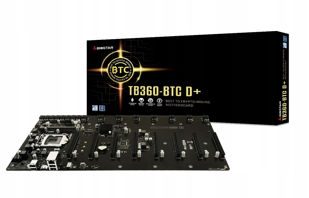 Купить Материнская плата для экскаватора BIOSTAR TB360-BTC 8x PCIe: отзывы, фото, характеристики в интерне-магазине Aredi.ru