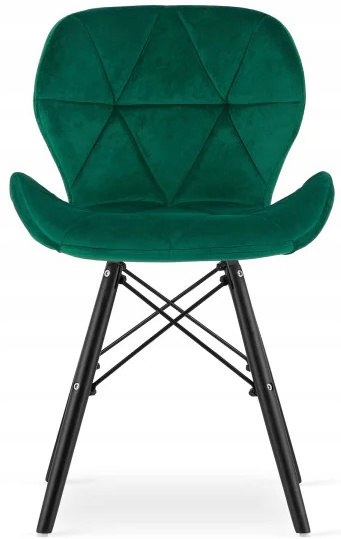 Krzesło tapicerowane VASTO GREEN VELVET SMOKE