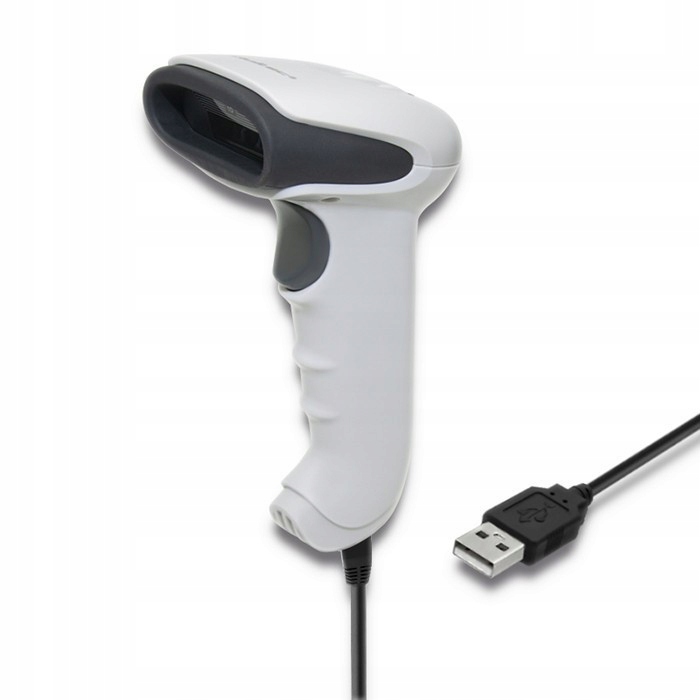 QOLTEC 50865 Barcode scanner 1D CCD USB White