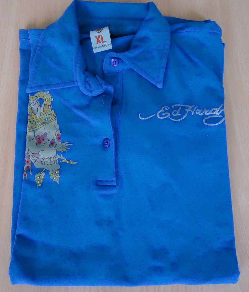 NOWA ED HARDY koszulka polo rozmiar M/L