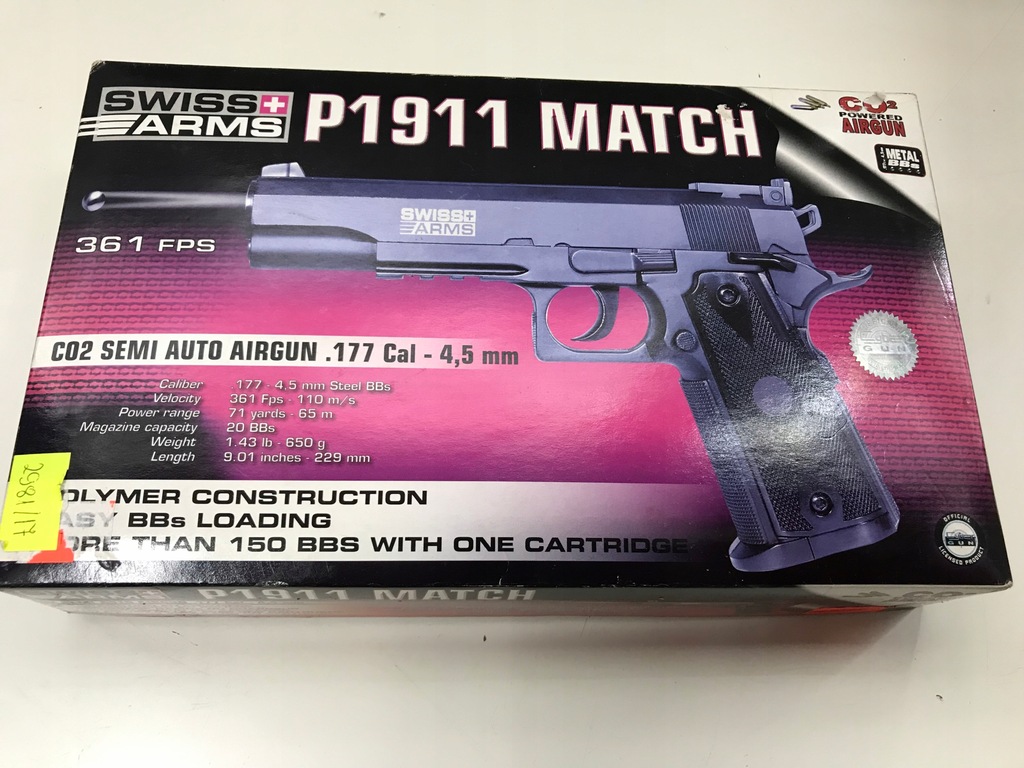 PISTOLET GAZOWY SWISS ARMS P1911 MATCH(2981/17)