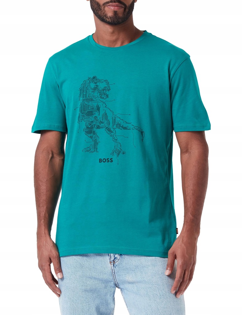 Hugo Boss Boss TeRassic męski, Dark Green303., Xl