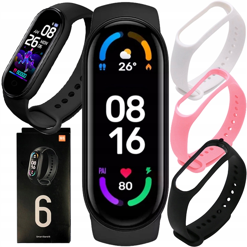 Купить M6 SMARTBAND СПОРТИВНЫЕ СМАРТ-ЧАСЫ 3 ремешка: отзывы, фото, характеристики в интерне-магазине Aredi.ru